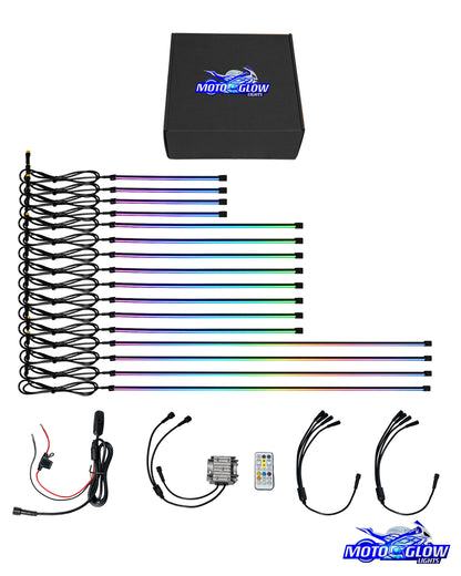 ULTIMATE DUO - MotoGlow Lights Kit - Sports Bike / Cruiser Edition - 16 Lights