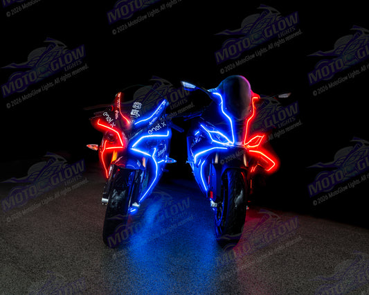ULTIMATE DUO - MotoGlow Lights Kit - Sports Bike / Cruiser Edition - 16 Lights