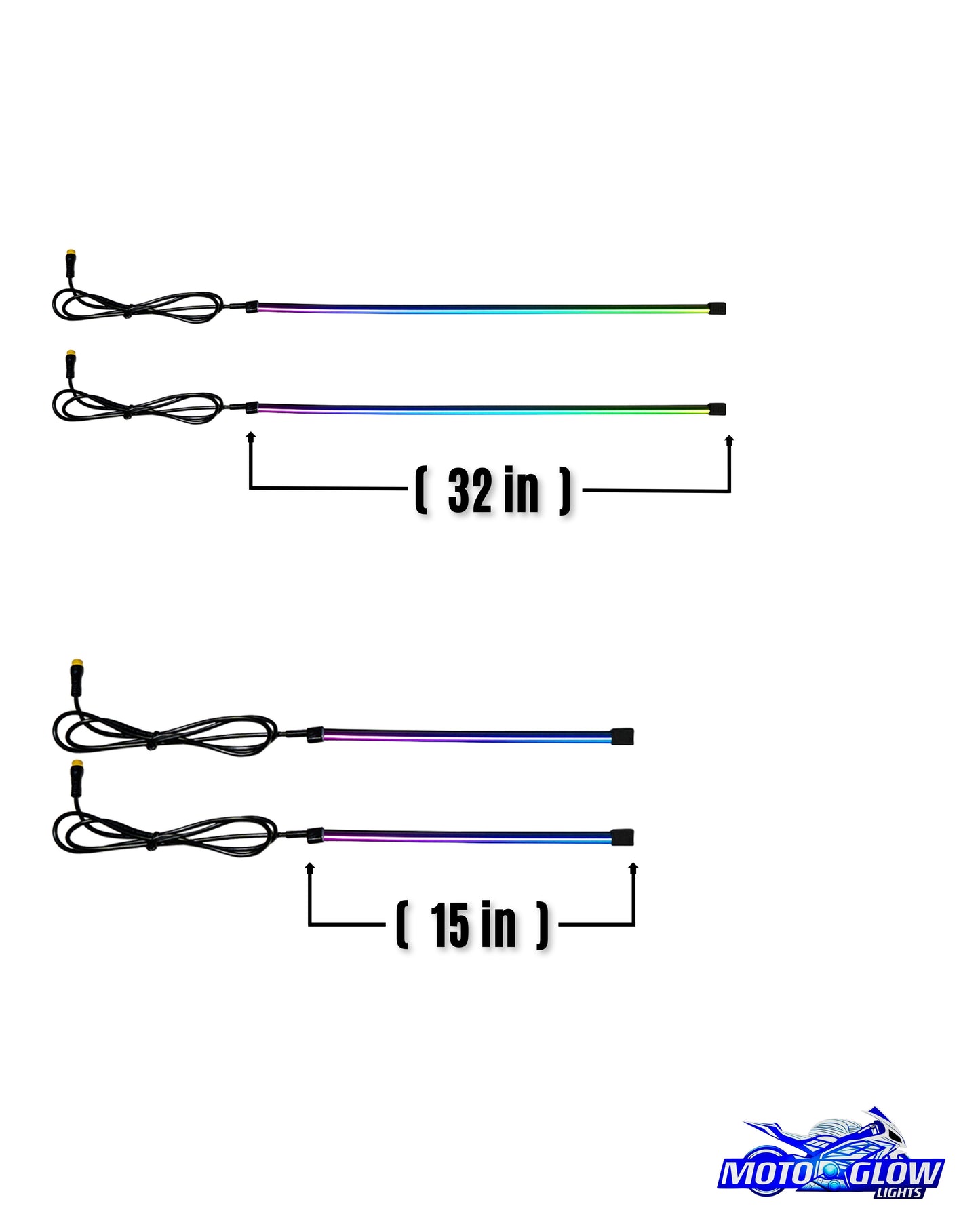 MotoGlow Motorcycle LED Underglow Starter Kit (4 Lights)