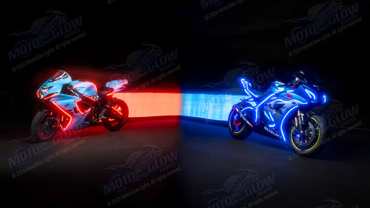 MotoGlow ULTIMATE DUO Motorcycle LED Underglow Kit – Detailed Sports Bike & Cruiser (16 Lights)