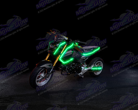MotoGlow Lights Kit - Mini Bike/ Roadster Edition - 8 Lights